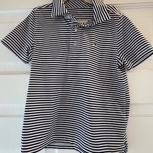 Vineyard Vines Sankaty Performance Navy Striped Kids Polo Shirt